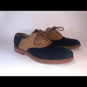 Polo Ralph Lauren Torngtn Leather Suede Oxford Men's Shoes Size 10.5D